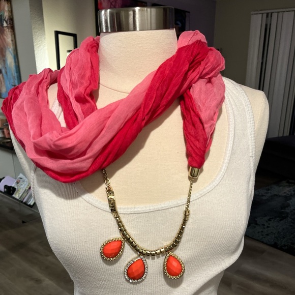 Infinity Chiffon Jewel Scarf Wrap Lot - Picture 8 of 14